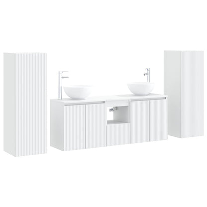 Bathroom Furniture Set 5 pcs White 33 x 34.5 x 100 cm