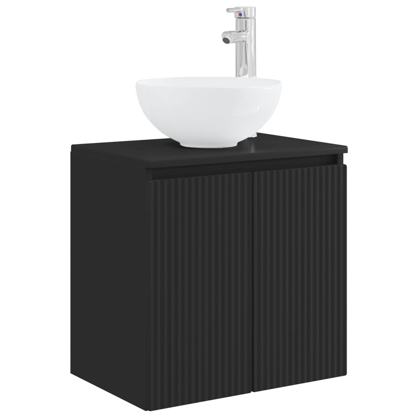 Bathroom Furniture Set 5 pcs Black 33 x 34.5 x 100 cm
