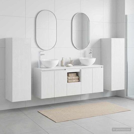Bathroom Furniture Set 5 pcs High Gloss White
