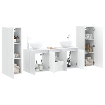 Bathroom Furniture Set 5 pcs High Gloss White