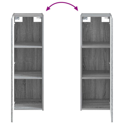 Bathroom Furniture Set 5 pcs Grey Sonoma 33 x 34.5 x 100 cm