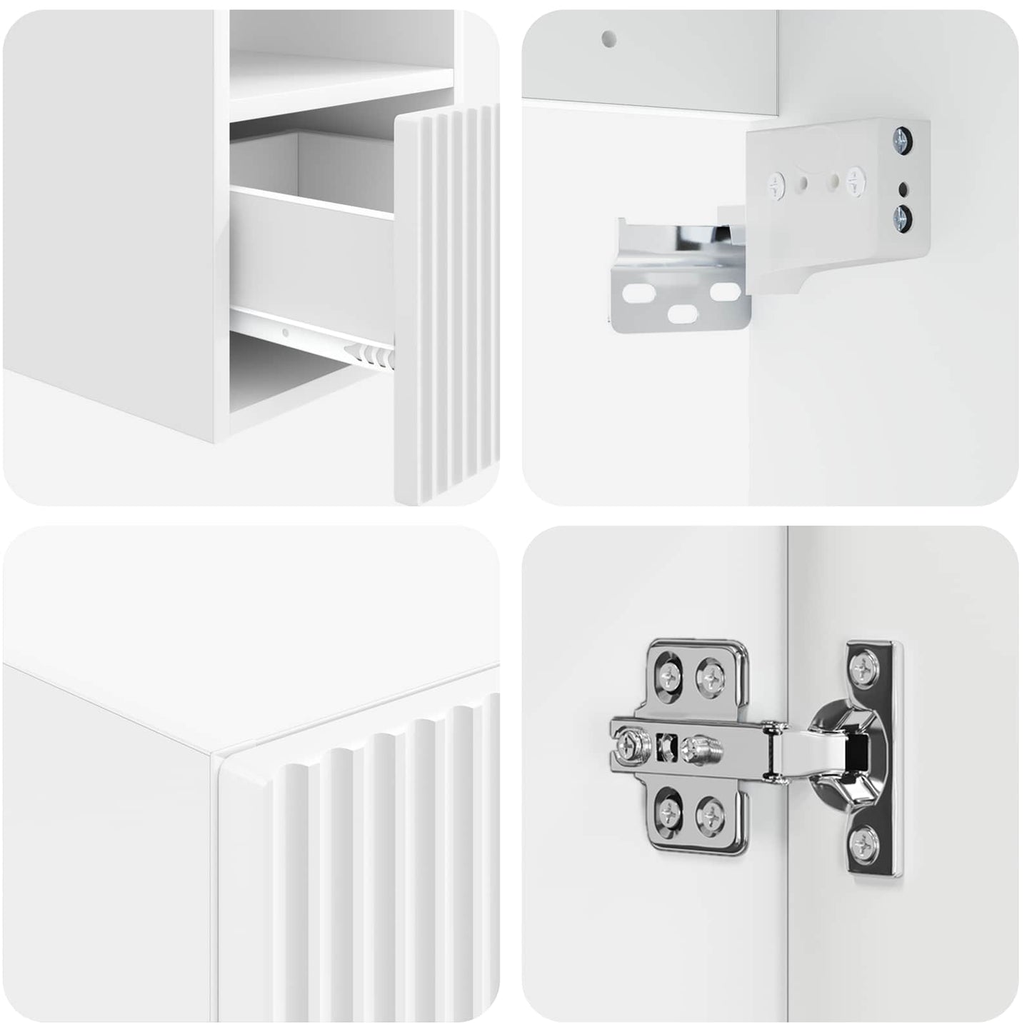 Bathroom Furniture Set 5 pcs White 33 x 34.5 x 100 cm