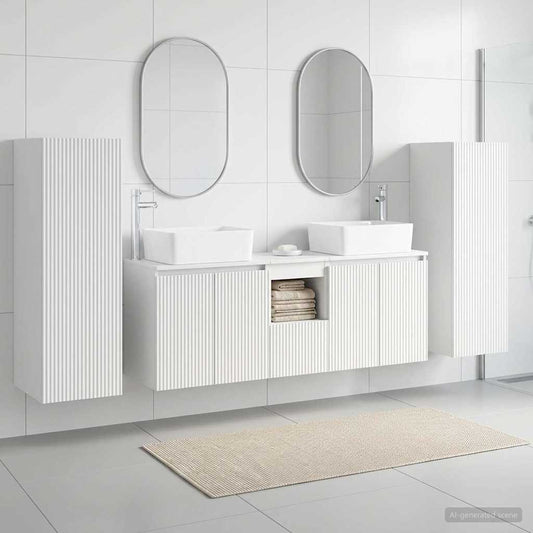 Bathroom Furniture Set 5 pcs White 33 x 34.5 x 100 cm