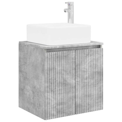 Bathroom Furniture Set 5 pcs Concrete Grey 33 x 34.5 x 100 cm