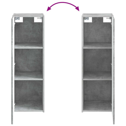 Bathroom Furniture Set 5 pcs Concrete Grey 33 x 34.5 x 100 cm