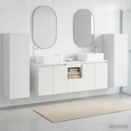 Bathroom Furniture Set 5 pcs High Gloss White
