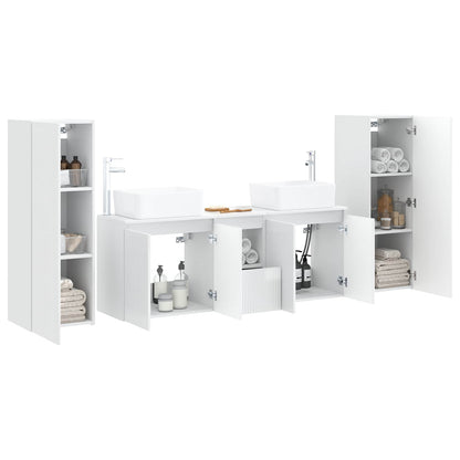 Bathroom Furniture Set 5 pcs High Gloss White