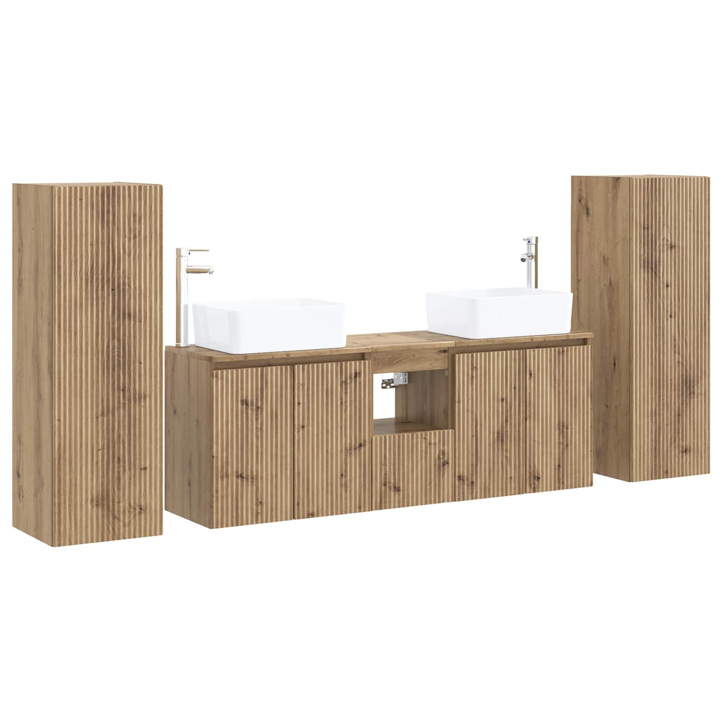 Bathroom Furniture Set 5 pcs Artisan Oak 33 x 34.5 x 100 cm