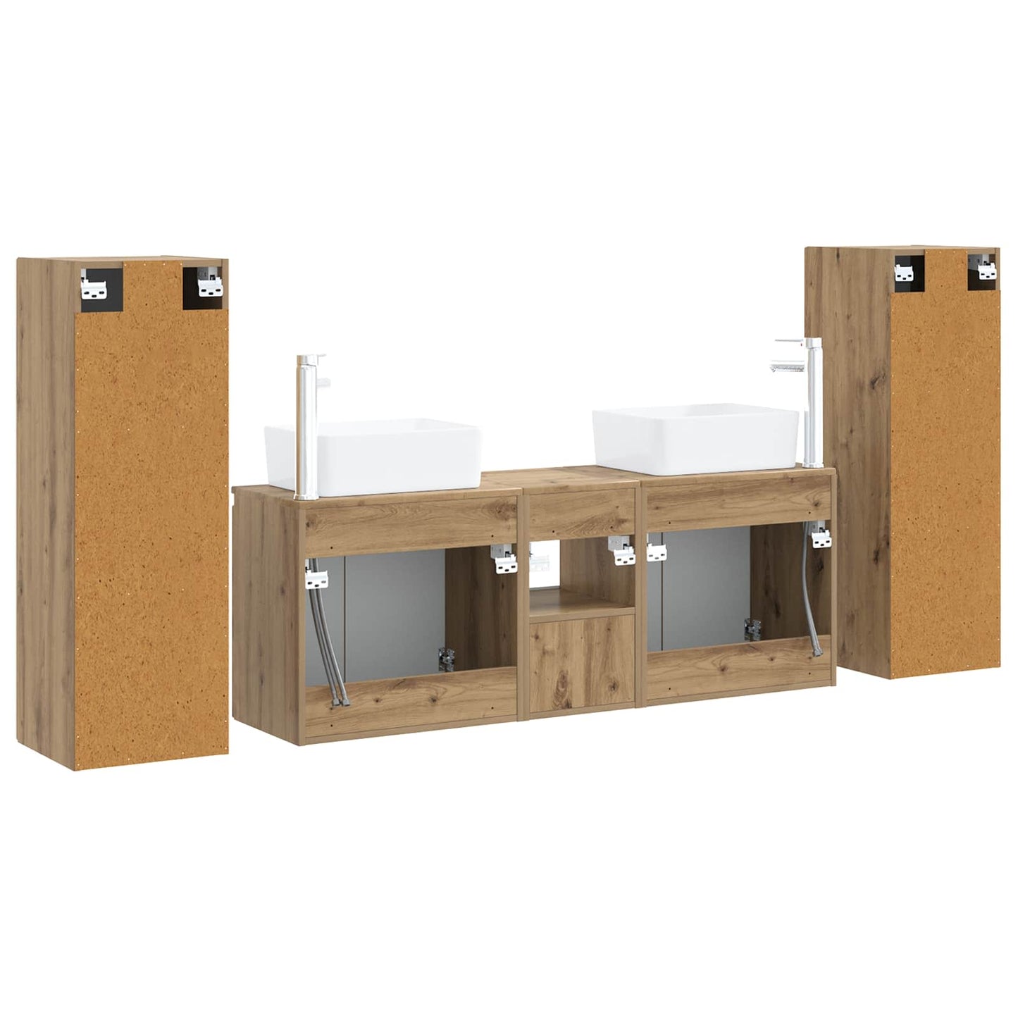 Bathroom Furniture Set 5 pcs Artisan Oak 33 x 34.5 x 100 cm