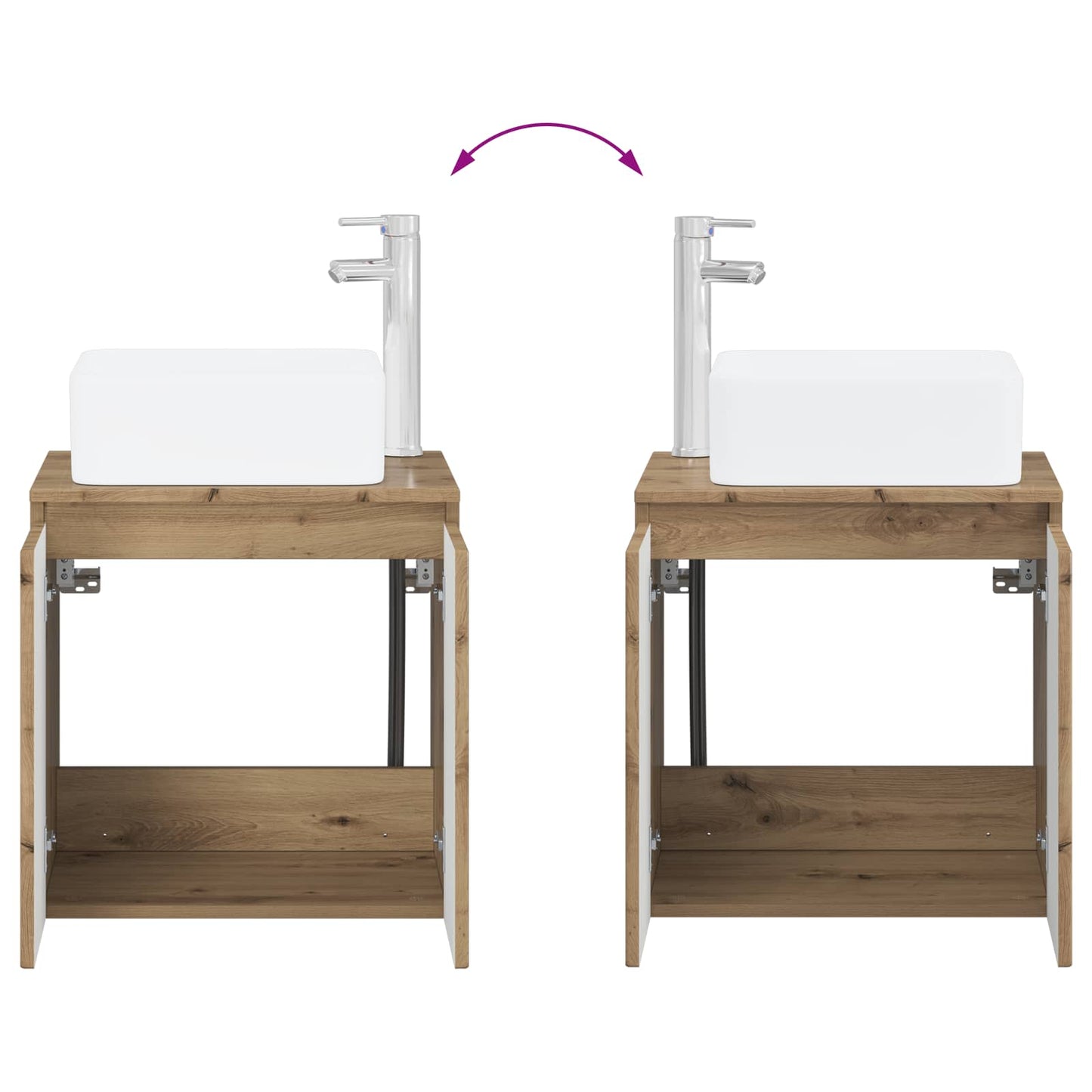 Bathroom Furniture Set 5 pcs Artisan Oak 33 x 34.5 x 100 cm