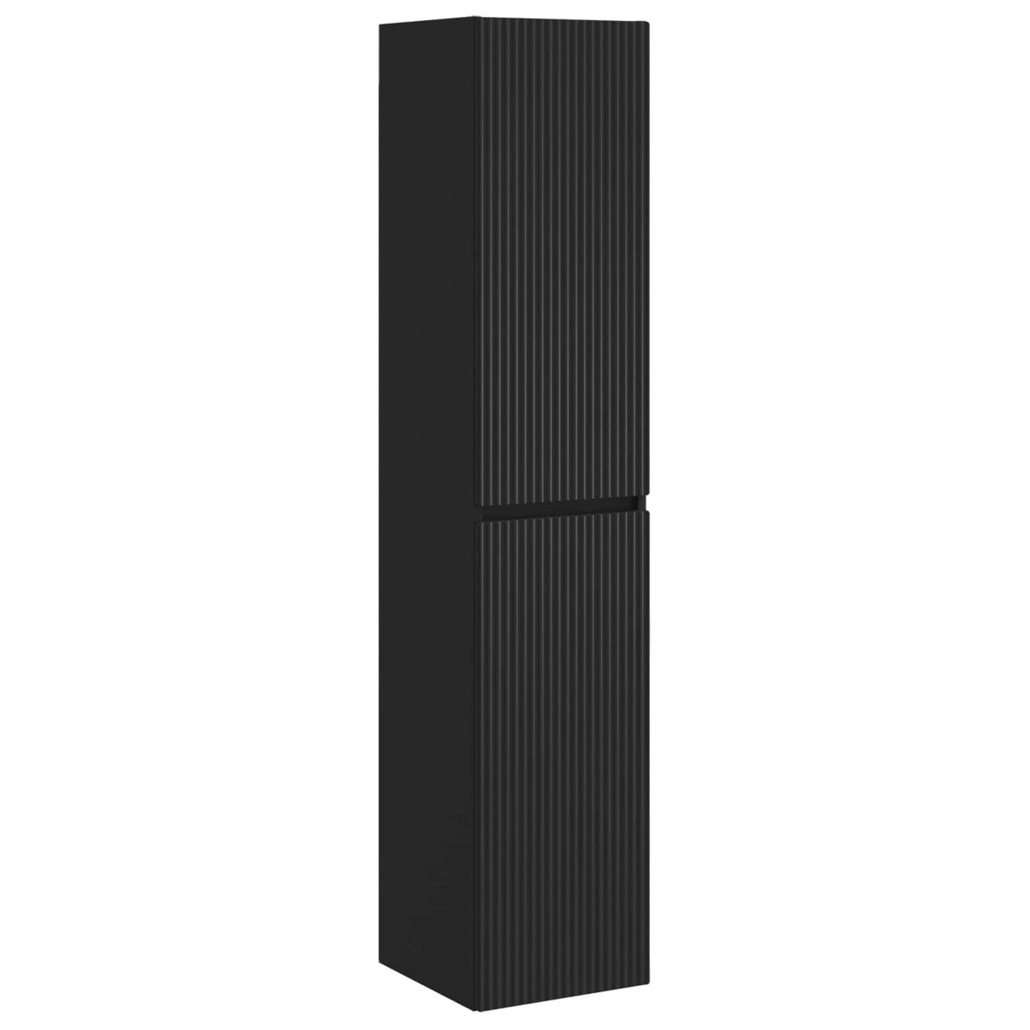 Bathroom Furniture Set 5 pcs Black 33 x 34.5 x 160 cm