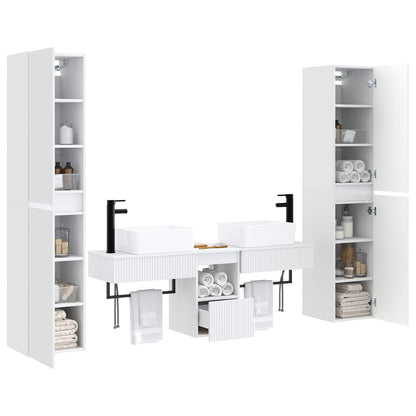 Bathroom Furniture Set 5 pcs White 33 x 34.5 x 160 cm