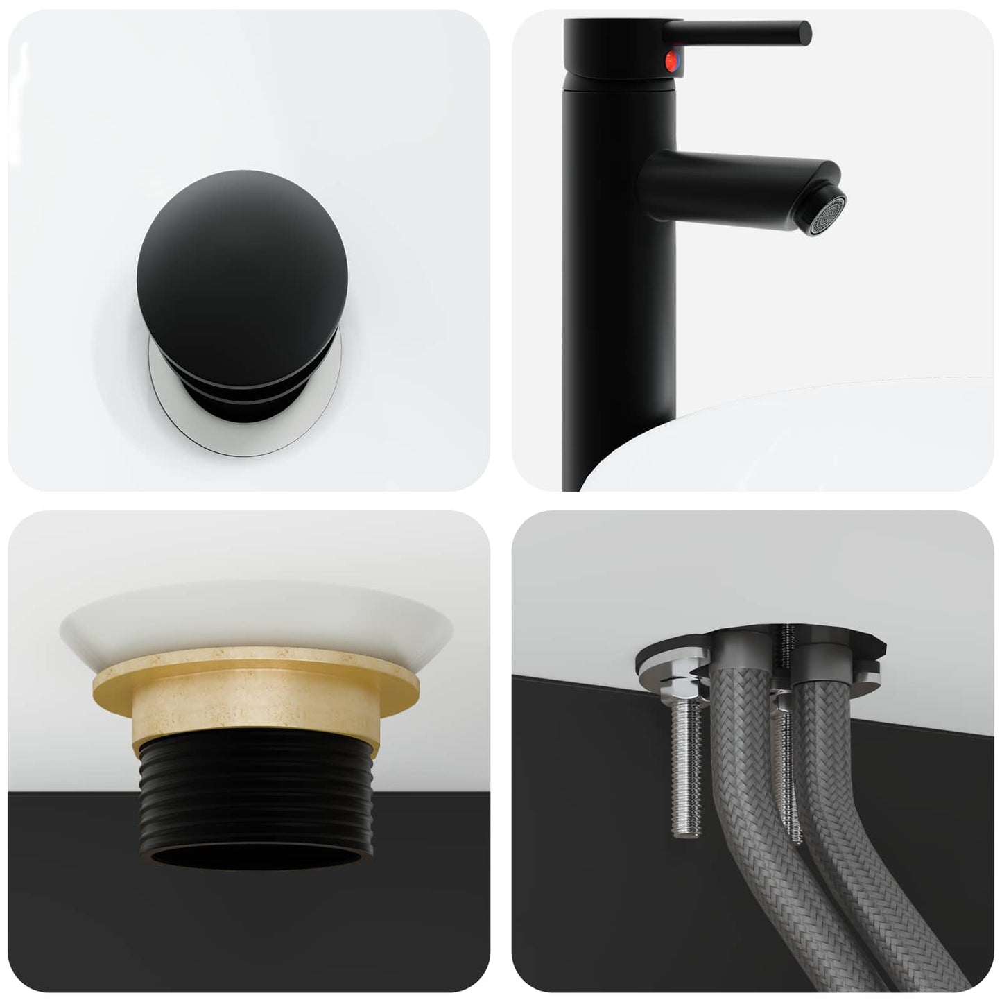 Bathroom Furniture Set 5 pcs Black 33 x 34.5 x 160 cm