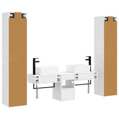Bathroom Furniture Set 5 pcs High Gloss White