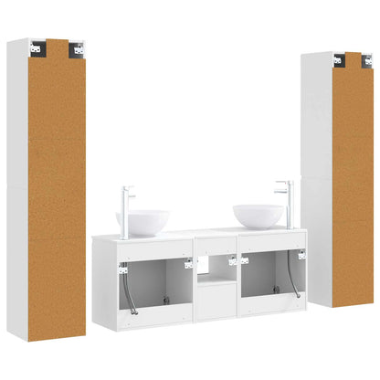 Bathroom Furniture Set 5 pcs White 33 x 34.5 x 160 cm