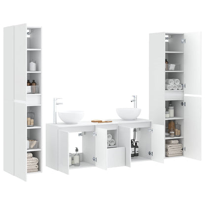 Bathroom Furniture Set 5 pcs White 33 x 34.5 x 160 cm