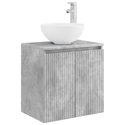 Bathroom Furniture Set 5 pcs Concrete Grey 33 x 34.5 x 160 cm