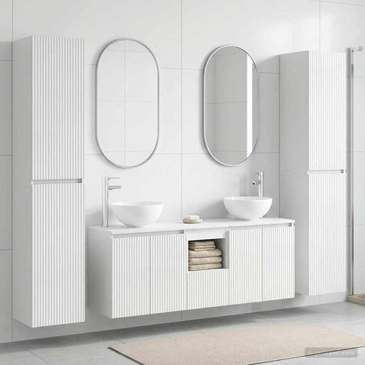 Bathroom Furniture Set 5 pcs High Gloss White