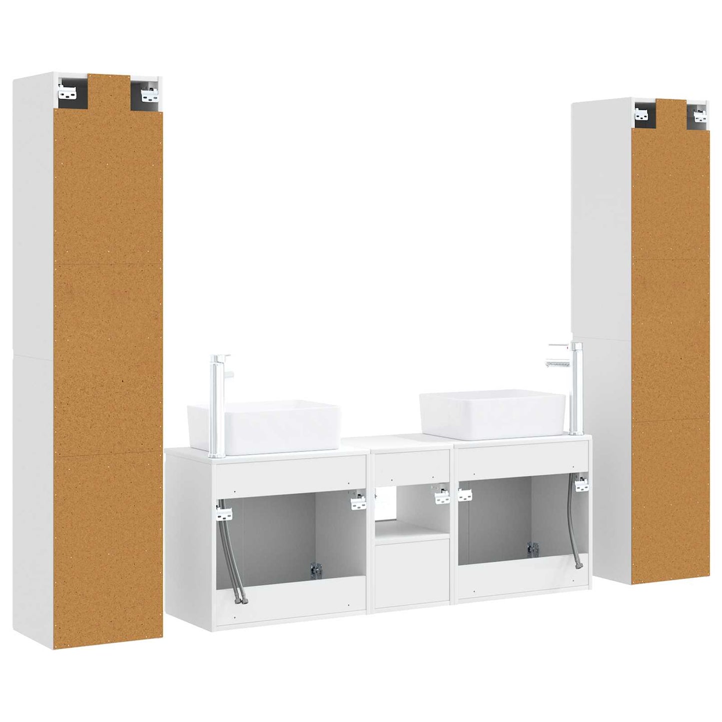 Bathroom Furniture Set 5 pcs High Gloss White
