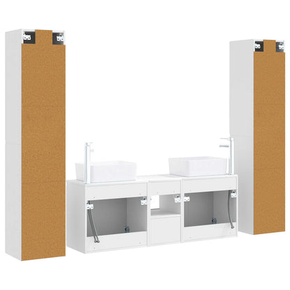 Bathroom Furniture Set 5 pcs High Gloss White