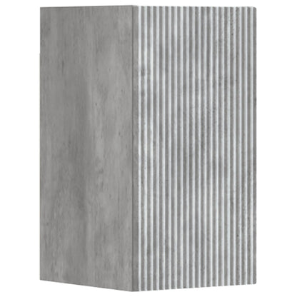 Bathroom Furniture Set 3 pcs Concrete Grey 33 x 34.5 x 160 cm