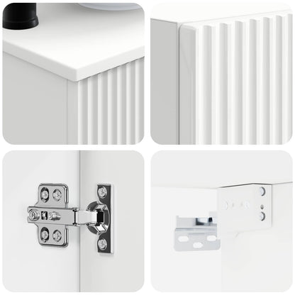 Bathroom Furniture Set 3 pcs High Gloss White