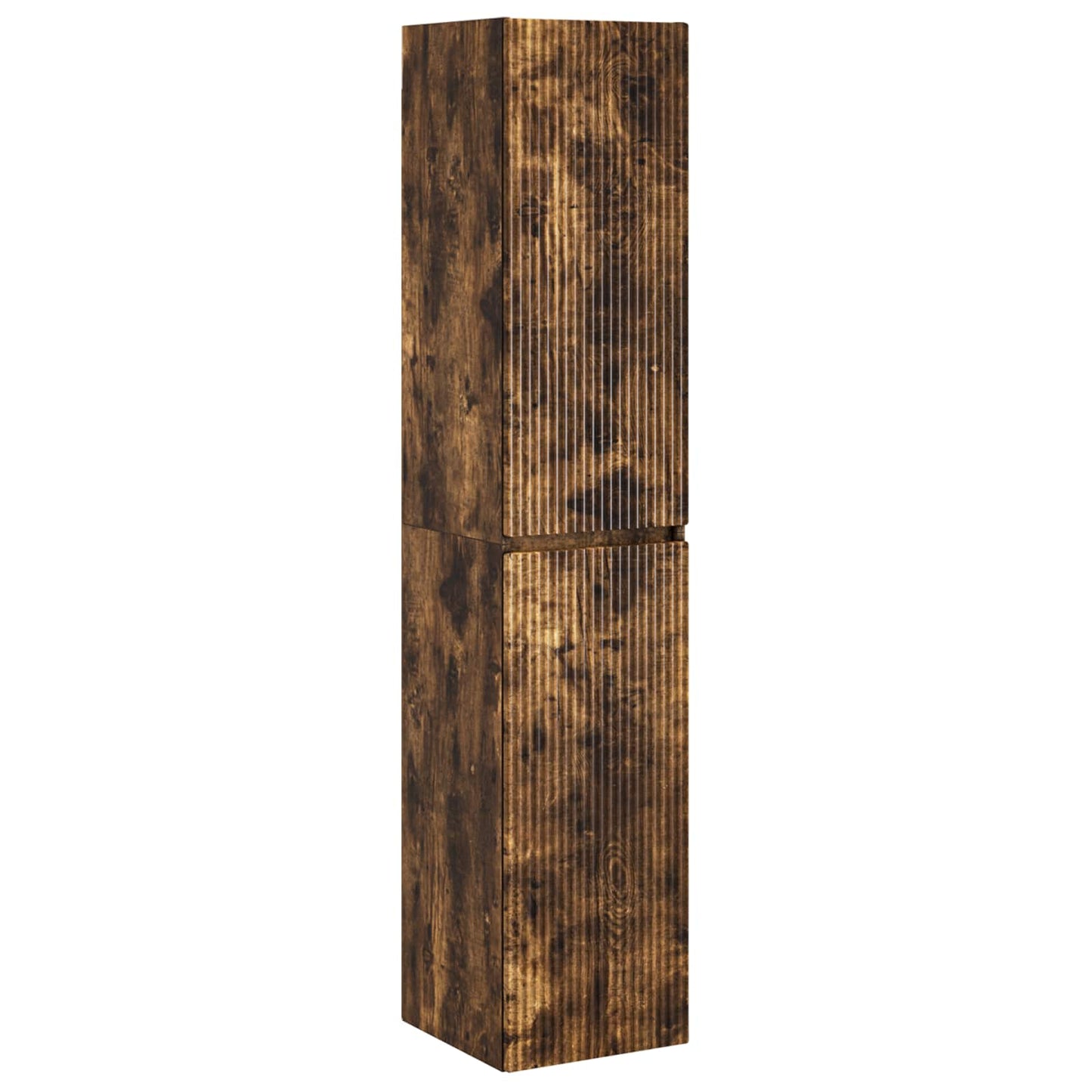 Bathroom Furniture Set 3 pcs Smoked Oak 33 x 34.5 x 160 cm