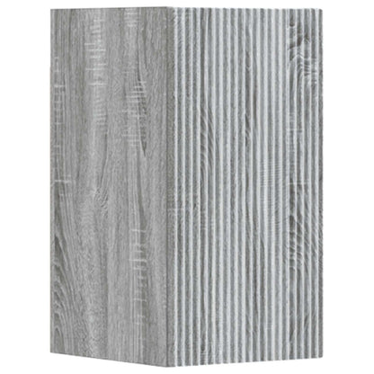 Bathroom Furniture Set 3 pcs Grey Sonoma 33 x 34.5 x 160 cm