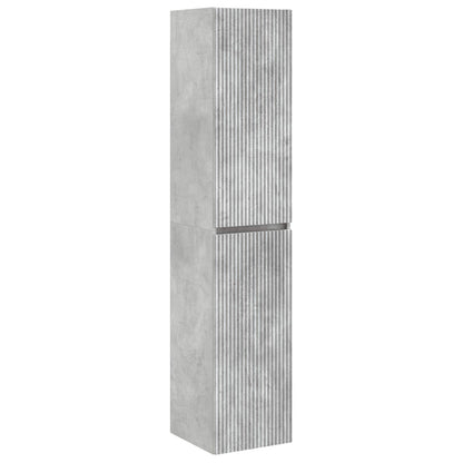 Bathroom Furniture Set 3 pcs Concrete Grey 33 x 34.5 x 160 cm