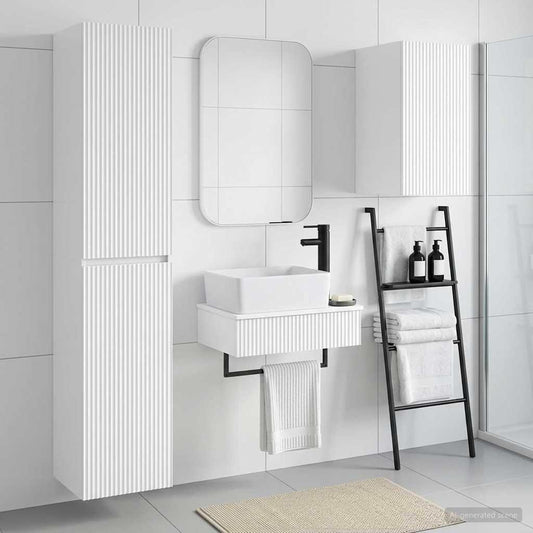 Bathroom Furniture Set 3 pcs High Gloss White