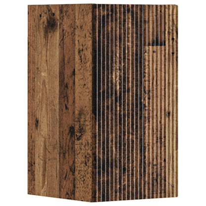 Bathroom Furniture Set 3 pcs Old Wood 33 x 34.5 x 160 cm