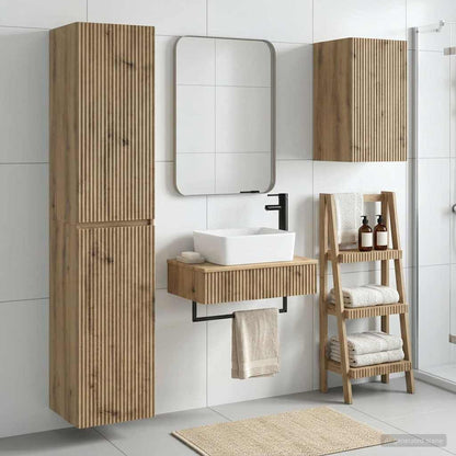 Bathroom Furniture Set 3 pcs Artisan Oak 33 x 34.5 x 160 cm