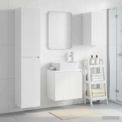 Bathroom Furniture Set 3 pcs White 33 x 34.5 x 160 cm