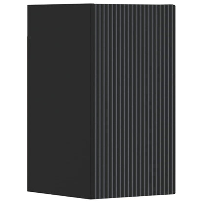 Bathroom Furniture Set 3 pcs Black 33 x 34.5 x 160 cm