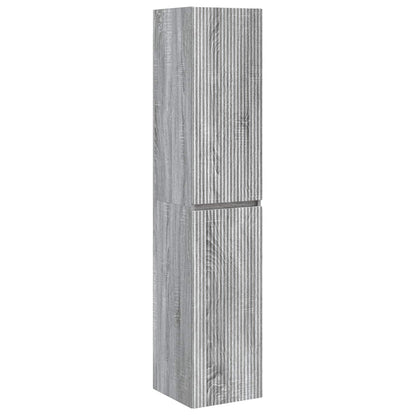 Bathroom Furniture Set 3 pcs Grey Sonoma 33 x 34.5 x 160 cm