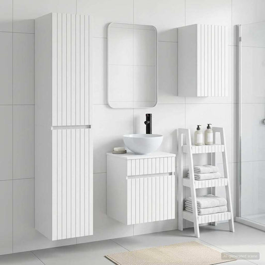 Bathroom Furniture Set 3 pcs White 33 x 34.5 x 160 cm