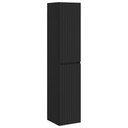 Bathroom Furniture Set 3 pcs Black 33 x 34.5 x 160 cm