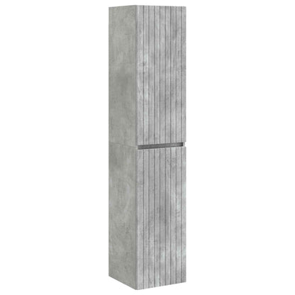 Bathroom Furniture Set 3 pcs Concrete Grey 33 x 34.5 x 160 cm