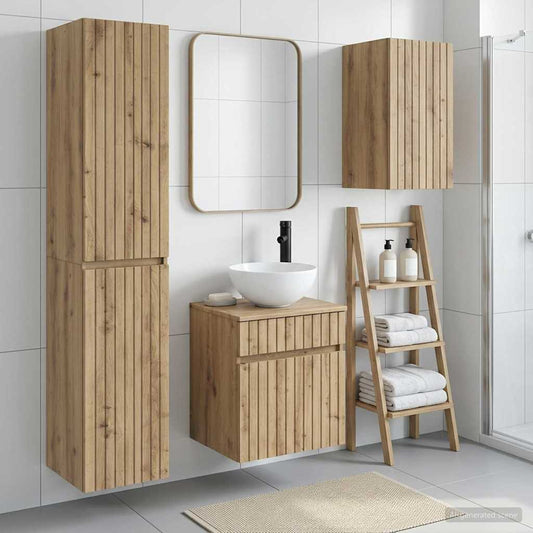 Bathroom Furniture Set 3 pcs Artisan Oak 33 x 34.5 x 160 cm