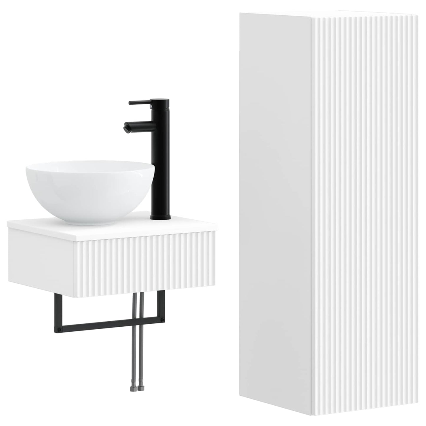 Bathroom Furniture Set 2 pcs White 33 x 34.5 x 100 cm