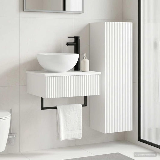 Bathroom Furniture Set 2 pcs High Gloss White