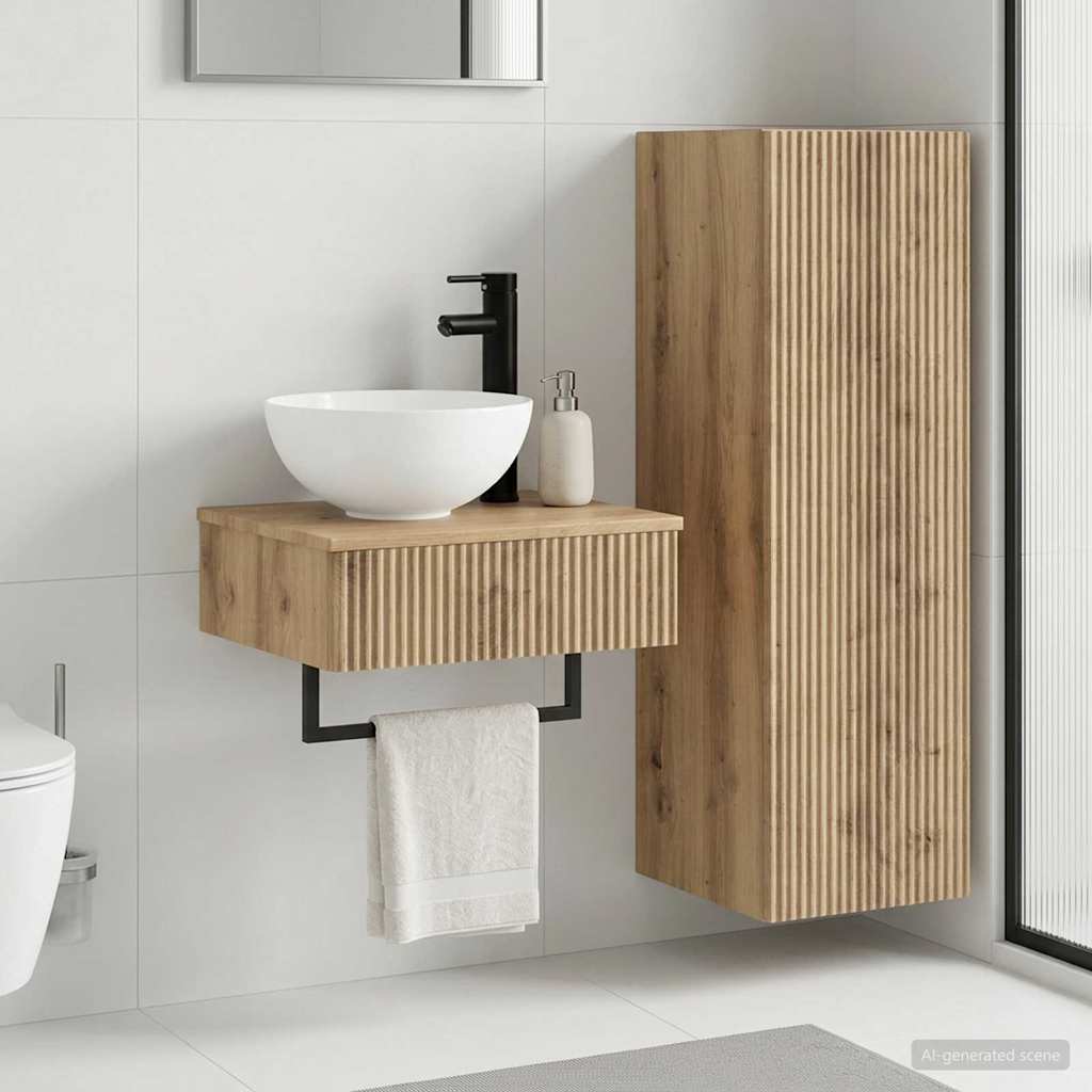 Bathroom Furniture Set 2 pcs Artisan Oak 33 x 34.5 x 100 cm
