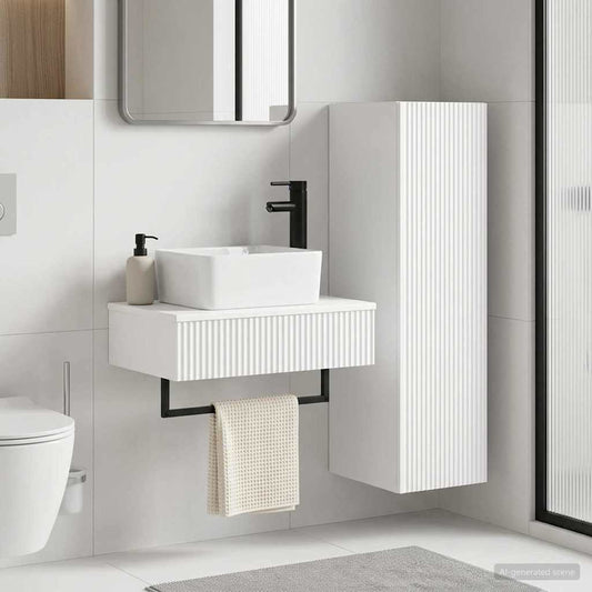 Bathroom Furniture Set 2 pcs White 33 x 34.5 x 100 cm