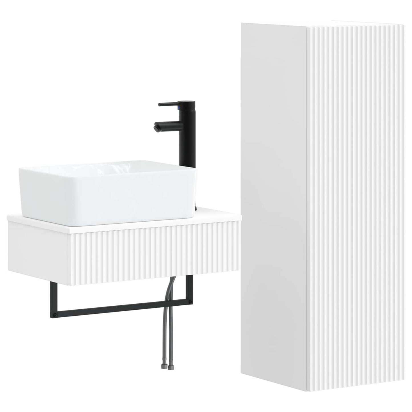 Bathroom Furniture Set 2 pcs White 33 x 34.5 x 100 cm