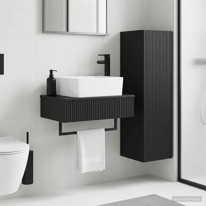 Bathroom Furniture Set 2 pcs Black 33 x 34.5 x 100 cm