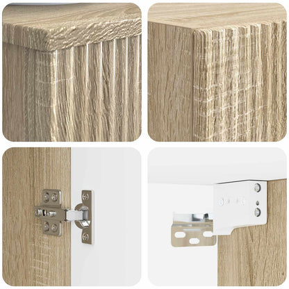 Bathroom Furniture Set 2 pcs Sonoma Oak 33 x 34.5 x 100 cm