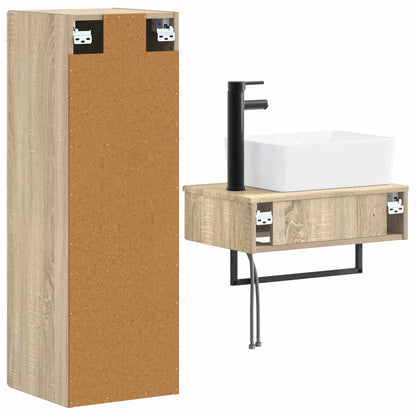 Bathroom Furniture Set 2 pcs Sonoma Oak 33 x 34.5 x 100 cm