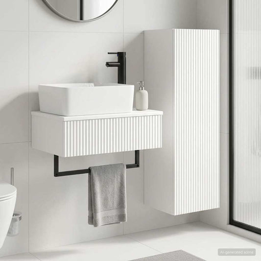Bathroom Furniture Set 2 pcs High Gloss White