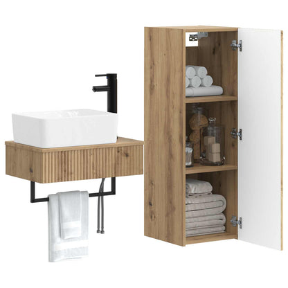 Bathroom Furniture Set 2 pcs Artisan Oak 33 x 34.5 x 100 cm