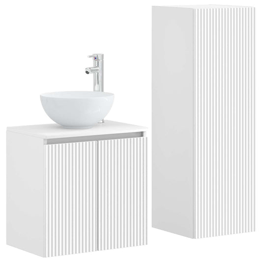 Bathroom Furniture Set 2 pcs White 33 x 34.5 x 100 cm
